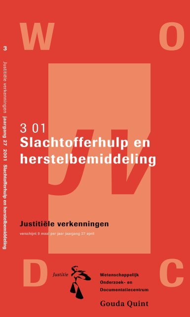 3 01 Slachtofferhulp en herstelbemiddeling - WODC