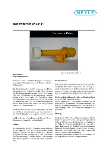 Bandwächter 6KB4111 - MEYER Industrie-Electronic GmbH