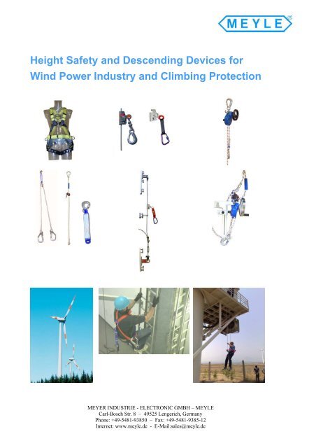 Height Safety and Descending Devices for Wind Power Industry and ...