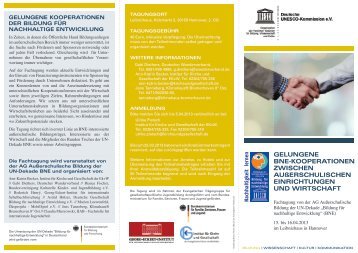 Programm und Anmeldeformular (PDF) - Bildung für nachhaltige ...