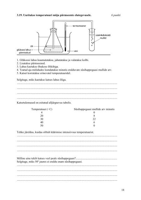 BIOLOOGIA RIIGIEKSAMITE ÜLESANDEID