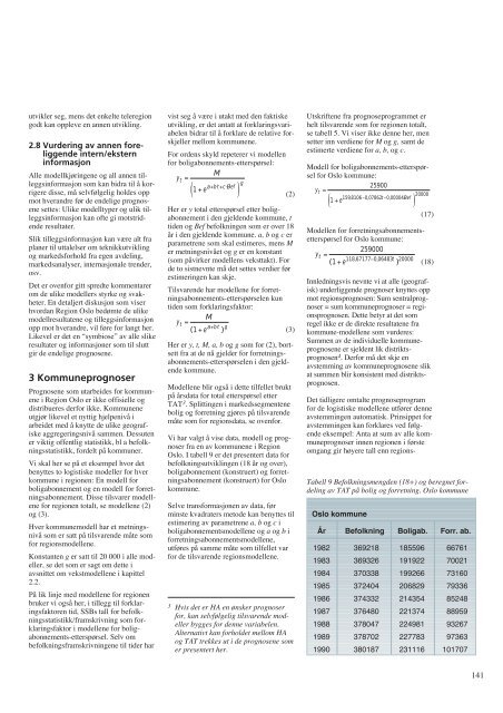 Prognosemetoder – en oversikt - Telenor