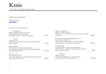 KRISIS - 2010, issue 1