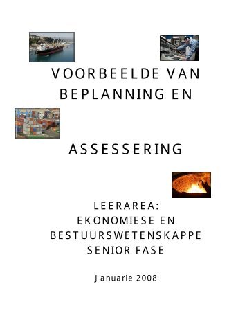 Voorbeelde van Beplanning en Assessering