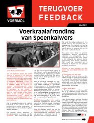 TERUGVOER FEEDBACK - Voermol