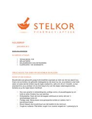 NUUSBRIEF - stelkor pharmacy