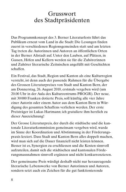 Download Programmheft - Berner Literaturfest