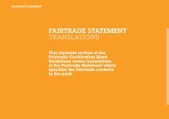 FAIRTRADE STATEMENT TRANSLATIONS - Max Havelaar