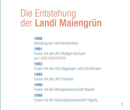 Jubiläumsbroschüre Landi Maiengrün (pdf / 6396 KB)