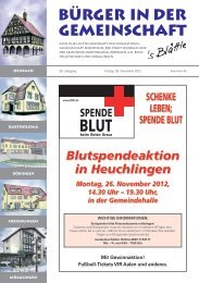 GEMEINSCHAFT BÜRGER IN DER - by Hirsch & Wölfl GmbH