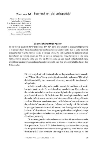 06 Van Zyl.pdf - Tydskrif vir Letterkunde
