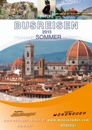 Programm Busreisen 2013 - Reisebüro Möseneder