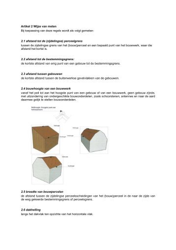 2.1 afstand tot de (zijdelingse) perceelgrens - Gemeente Gemert-Bakel