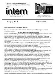 Heft 3 / 2001 - MGV 1922 Worms-Hochheim e. V.