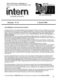 Heft 2 / 2002 - MGV 1922 Worms-Hochheim e. V.