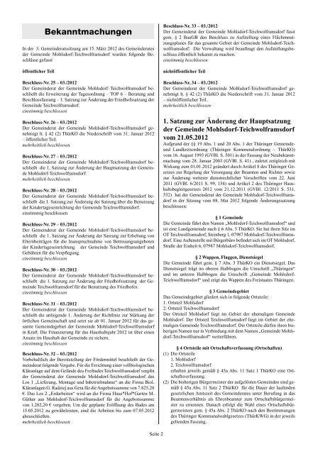 Juni 2012 - Mohlsdorf-Teichwolframsdorf