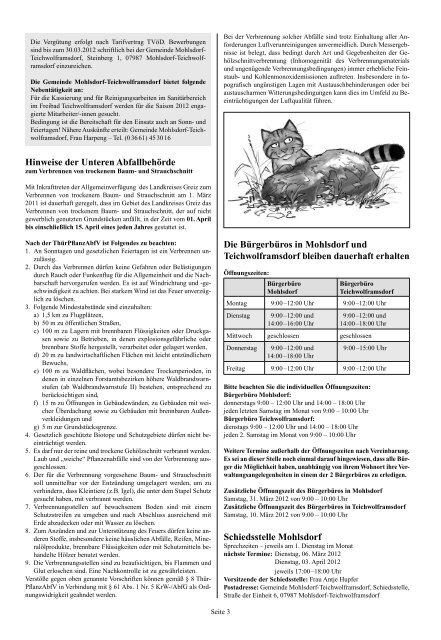 Amtsblatt - Mohlsdorf-Teichwolframsdorf