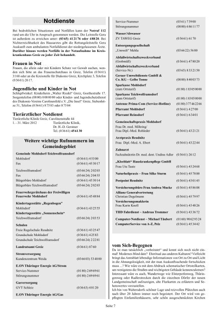 Amtsblatt - Mohlsdorf-Teichwolframsdorf