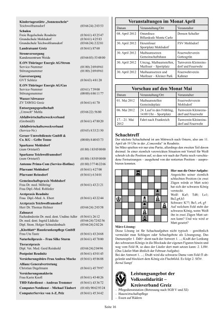 Amtsblatt - Mohlsdorf-Teichwolframsdorf