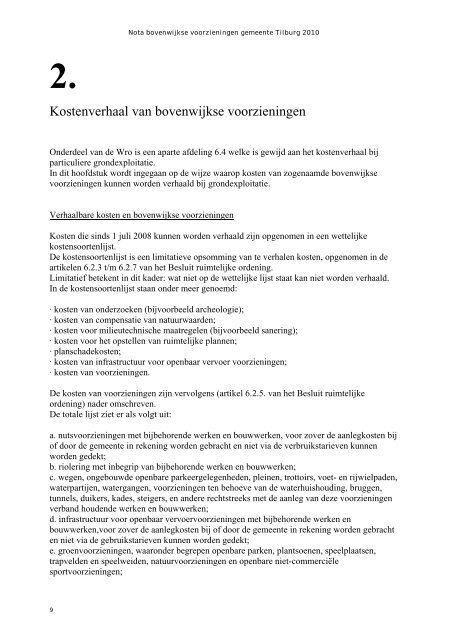 ontwerp-exploitatieplan koningsoord - toelichting en voorschriften