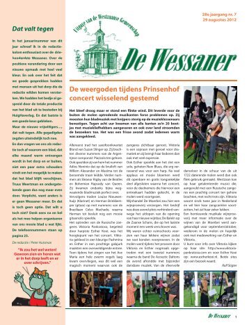 Wessaner aug - Westzaanse Gemeenschap