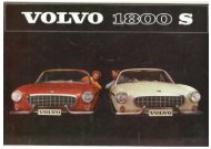 Volvo 1800S Brochure 1964