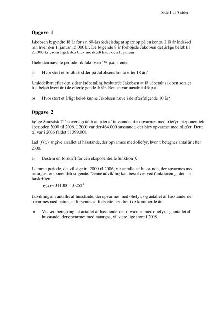 Matematik B, hhx, den 20. december 2007 (pdf)