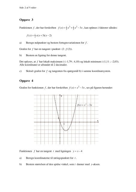 Matematik B, hhx, den 20. december 2007 (pdf)