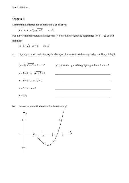 Matematik A, hhx, den 23. maj 2011 (pdf) - Undervisningsministeriet