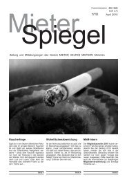 Ausgabe 01 - MIETER HELFEN MIETERN 