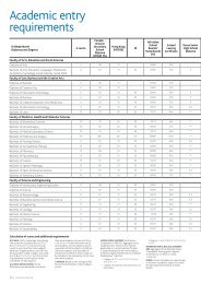 Academic entry requirements - James Cook University