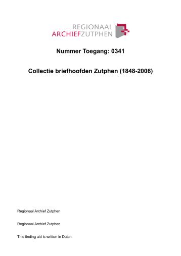 pdf (205,94 kb) - Regionaal Archief Zutphen