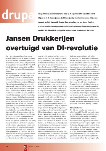 Jansen Drukkerijen overtuigd van DI-revolutie