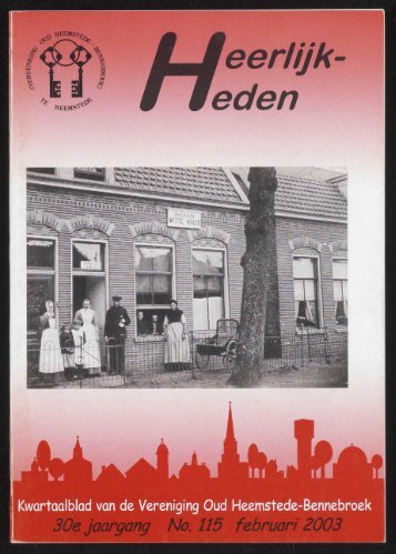 eerlijk eden - Historische Vereniging Heemstede-Bennebroek