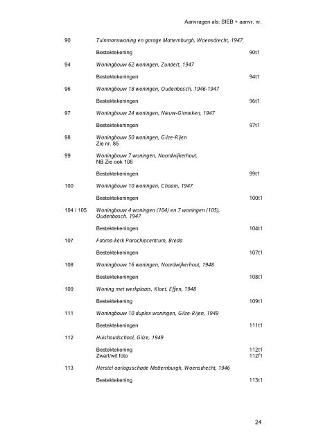 INHOUD Personalia Siebers 6 Vrij werk Siebers 7 Opleiding 8 ...