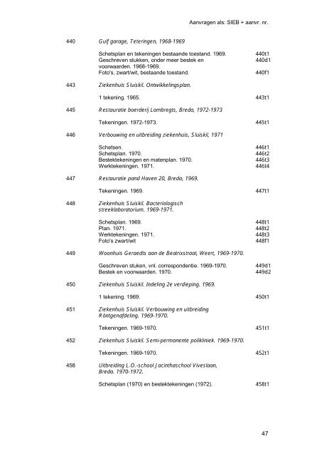 INHOUD Personalia Siebers 6 Vrij werk Siebers 7 Opleiding 8 ...