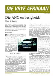 Die ANC en besigheid: - FAK