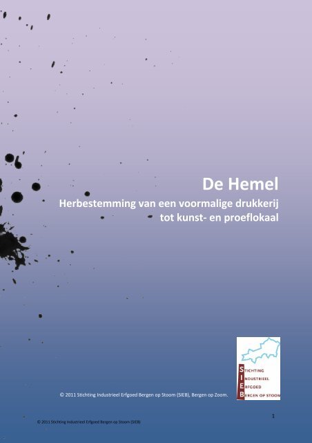 historie van Drukkerij Harte - Stichting Industrieel Erfgoed Bergen op ...