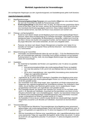 Merkblatt Jugendschutz - Landratsamt Dingolfing-Landau