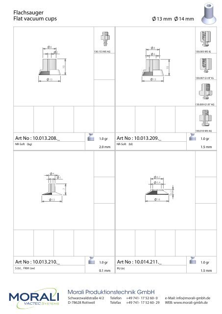 Vacuum Cups - Morali Produktionstechnik GmbH