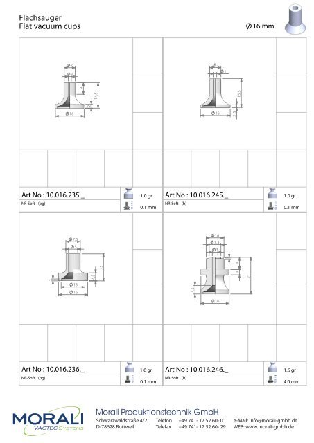 Vacuum Cups - Morali Produktionstechnik GmbH