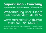 Supervision - Coaching - Moreno Institut Stuttgart