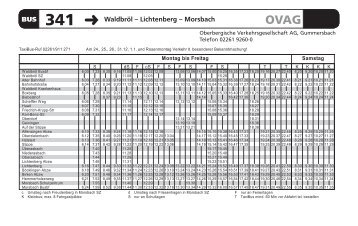 BUS Waldbröl – Lichtenberg – Morsbach