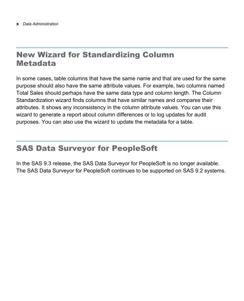 SAS 9.3 Intelligence Platform: Data Administration Guide, Second ...