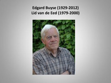 Edgard Buyse en Knesselare - Rederijkerskamer Sint-Elooi van ...