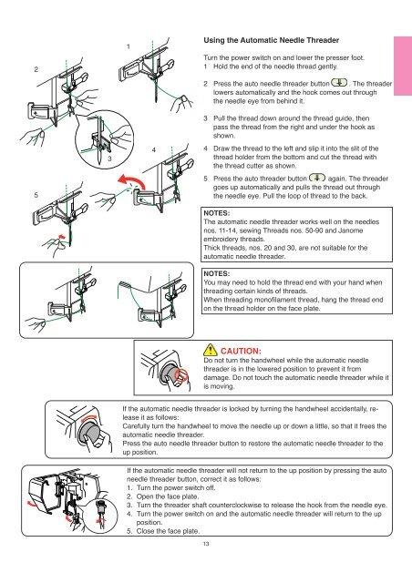IMPORTANT SAFETY INSTRUCTIONS SAVE THESE ... - Janome