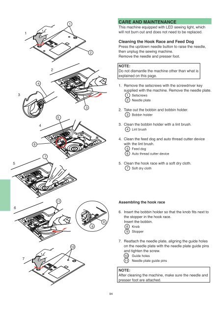 IMPORTANT SAFETY INSTRUCTIONS SAVE THESE ... - Janome