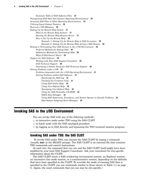 SAS(R) 9.1.3 Companion for z/OS