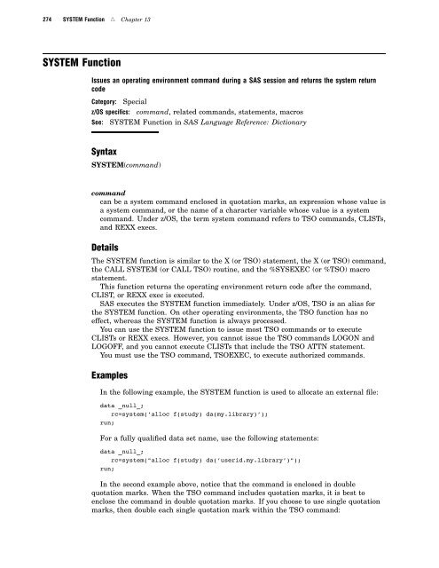 SAS(R) 9.1.3 Companion for z/OS