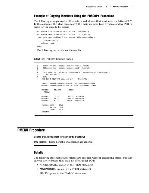 SAS(R) 9.1.3 Companion for z/OS